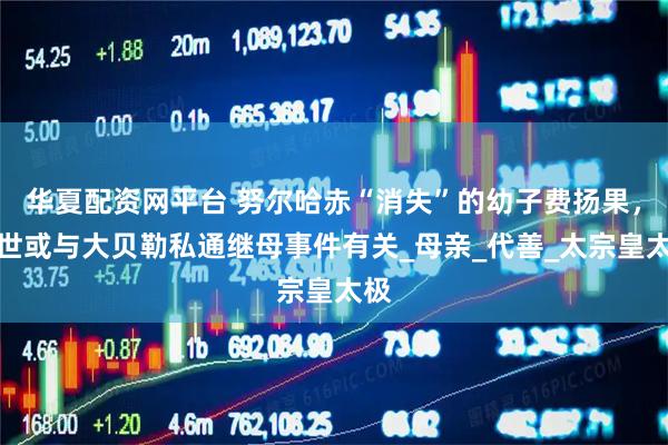 华夏配资网平台 努尔哈赤“消失”的幼子费扬果，身世或与大贝勒私通继母事件有关_母亲_代善_太宗皇太极